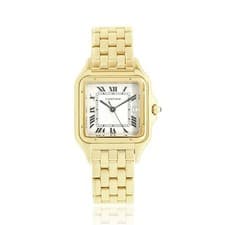 Cartier 18K Yellow Gold Panthere de Cartier Medium 29mm - Silvered Roman Dial