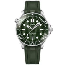 2026 Omega Seamaster Diver 42mm Green Dial Rubber Strap 210.32.42.20.10.001