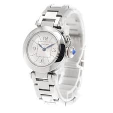 CARTIER MIS PASHAS W3140007 27mm SS Silver Dial Quartz Watch #C493