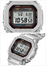 CASIO G-SHOCK GMW-B5000D-1CJF Silver Stainless Steel Men's Watch New in Box