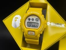 CASIO  G-SHOCK Limited to 1,000: Rare Yellow BAPE DW-6900  84-H82 NEW