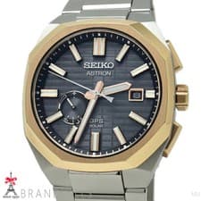 Seiko Astron Nexstar Solar GPS Satellite Radio Titanium Gray Black Dial Used