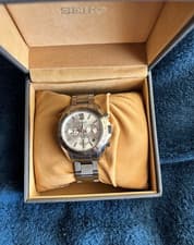 Seiko Brightz SDGZ001 Chronograph St.Steel Silver Round Automatic Mens Watch