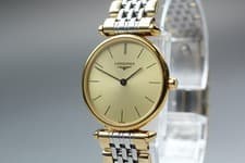[Near MINT] Longines Grand Classic L4.135.2 24mm Gold Dial Quartz Women's Watch