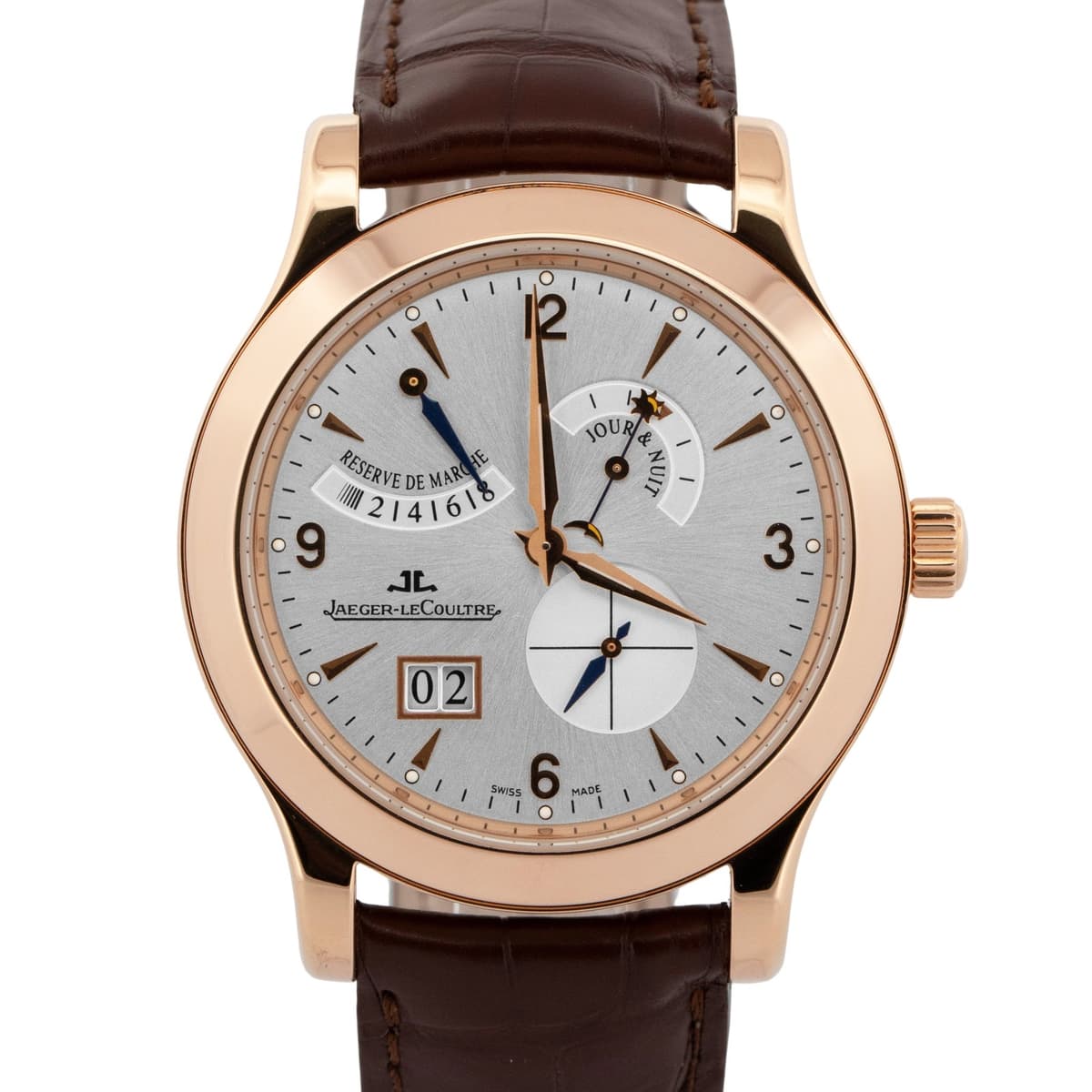 Jaeger-LeCoultre Master Eight Day 18K Rose Gold 41.5mm 146.2.17 / Q1602420 Watch