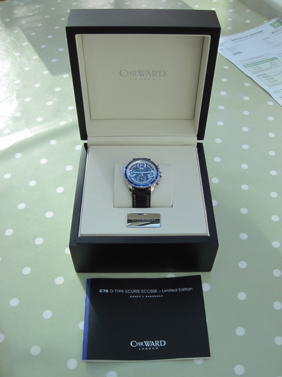 CHRISTOPHER WARD WATCH C70 JAGUAR D TYPE LTD EDITION ALSO SELLING ANIMAL WATCHES