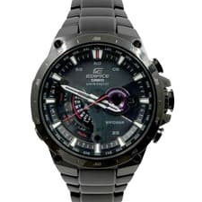 CASIO Edifice WEQ-A1000 Black Case Size 42mm Used Watch #41014