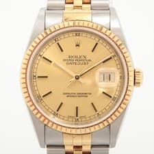 Rolex DATEJUST 36 16233 SS×YG SS×YG AT Champagne-Face