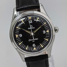 Vintage 1952 *NEAR MINT* OMEGA Seamaster 30 Cal.283 Hand Winding Black 35mm Mens