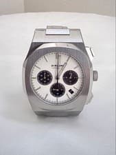 【MINT】D1 MILANO Chronograph, Panda Dial, Stainless Steel, Quartz