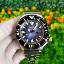 Rare SEIKO Monster SRP455 Blue Sunburst Dracula Limited Edition Automatic Diver