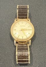 Rare 1964 Bulova Accutron 214 14kt Gold Watch Working Condition