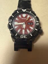 Seiko Night Monster 7S26-03G0 Automatic Men's Watch Maroon Red Dial from Japan