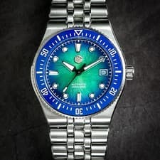 San Martin SN0148-GB 40mm Enamel Dial Miyota 9015 200m Sapphire 316L