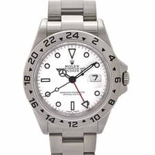 Rolex Explorer II 16570 40mm Stainless Steel White Dial Automatic GMT Box #KN146