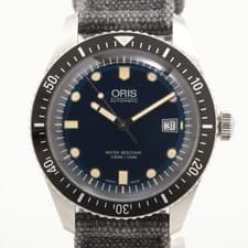 Oris Divers 01 733 7720 4055-07 8 21 18 SS External SS x external nylon AT blue 