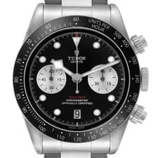 Tudor Black Bay Chronograph Reverse Panda Dial Steel Mens Watch 79360N Box Card