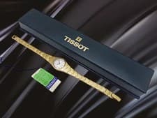 Tissot Stylist Vintage 17Jewels Manual Winding 19mm GP Silver Dial Ladies Watch