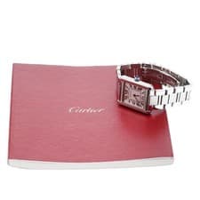 CARTIER TANK SOLO SM W5200013 24mm SS Quartz Silver Dial #C396