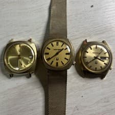 PARTS REPAIR Lot 2 Bulova Accutron 14k Gold Filled Case, 1 10k Gold Filled 218