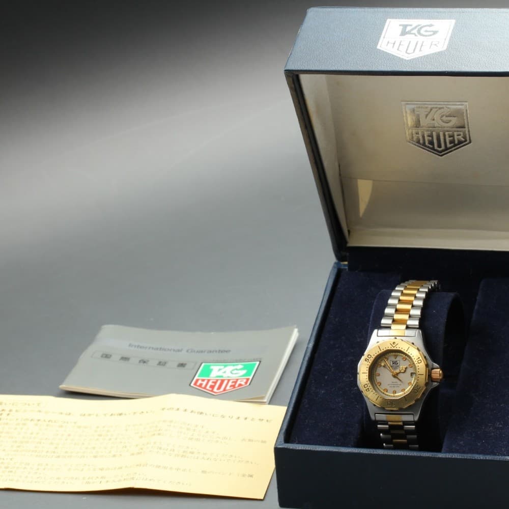 Near MINT TAG Heuer Professional 3000 934.208 Date Quartz Ladies Watch Full Set