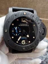 Panerai Luminor Carbotech Submersible 47mm Pam00616 95% LNIB 2 Straps!