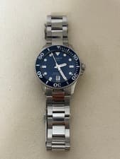 Tissot Sea Star 36mm Diver Watch Navy Bezel Stainless Steel Authentic