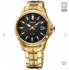 Seiko Coutura Gold-Tone Stainless Steel Bracelet Watch 41mm Used From Japan