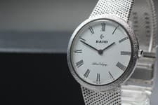 Rare [Near MINT] Vintage Rado Silver Colony 925 Roman Dial Manual Men's Watch