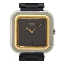 SEIKO 2415-3020 Square Automatic Stainless steel gold plating mens Boys