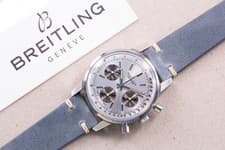 BREITLING 815 Top Time Ice Blue Panda Long Playing Chronograph Vintage Paper 70s