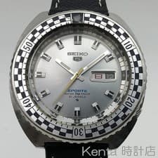 Seiko 5 Sports 6119-7170 Rally diver Checker flag Automatic 42ｍｍ wrist 20cm