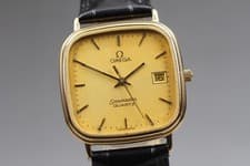 [Near MINT] High Demand Omega Seamaster Cal.1430 Gold Date Quartz Men's JAPAN