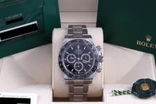 Rolex Daytona Black Dial Ceramic Bezel Steel Box/Papers/Card 126500LN