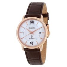 Bulova Hudson Quartz Silver-Tone Dial Men's Watch 97B225