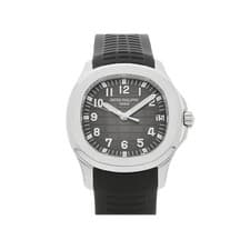 Patek Philippe Aquanaut Steel Auto 38mm Black Dial Rubber Strap Watch 5165A-001
