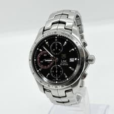TAG Heuer Watch LINK Tiger Woods Model Limited Edition Chronograph Black AT Men