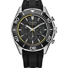 Citizen Eco-Drive Men's Sport Chronograph Black Dial Watch - CA4730-08E