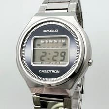 Vintage Casio Casiotron 02-501 Navy Digital Quartz Working New Battery Japan