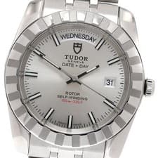 TUDOR Classic Date Day 23010 Silver Dial Automatic Men's Watch_951900