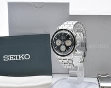 【TOP MINT w/Box,Paper】 SEIKO SBTR055 39mm Black Chronograph Quartz Men's Watch