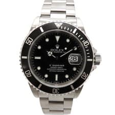 Rolex Submariner Date 16610 40mm SS Black Dial Automatic Box Papers #KN048