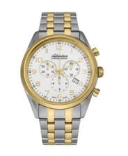 ADRIATICA Men Quartz Casual Watch Classic Dress Silver Dial Waterproof Swiss Chr