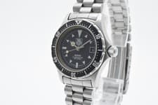 Vintage[Exc+5]TAG HEUER 973.008 Professional 2000 Quartz Black Dial Women JAPAN