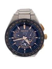 Seiko Astron Solar Watch GRY SLV 8X53-0AV0-2 Analog Used