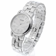 Montblanc Meisterstuck 7042 Automatic Date Silver Dial 36mm SS Round Watch Men's