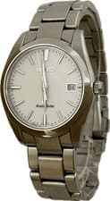Seiko Grand Seiko 9F62-0AB0 SBGX061 White Quartz Mens Watch Excellent A6357