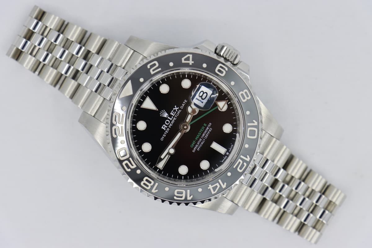 Rolex GMT-Master II 126710GRNR Bruce Wayne Jubilee Band Box & Papers Year 2024