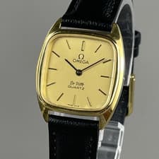 OMEGA De Ville Vintage Ladies Watch 24mm Quartz Brand New Band 5910099 Cal.1365