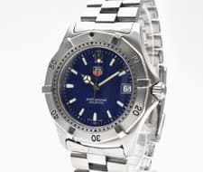 [Near MINT] TAG Heuer 2000 Professional WK1113-0 Blue Silver Men's Watch JAPAN